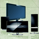 Vind et Phillips Full-HD tv og home theater system
