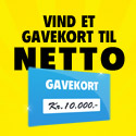Vind et gavekort på 10.000 kroner til Netto