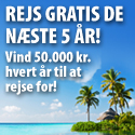 Vind 50.000 kr til at rejse for hvert år i fem år