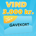 Vind et gavekort á 3.000 kr. til Bilka, Føtex, Netto eller SuperBrugsen
