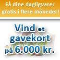 Vind 6.000 kr. til enten Bilka, Føtex eller Netto
