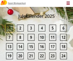 Vind daglige præmier i Dansk Blindesamfund julekalender