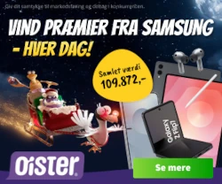 Oister Julekalender: Vind præmier fra Samsung hver dag!