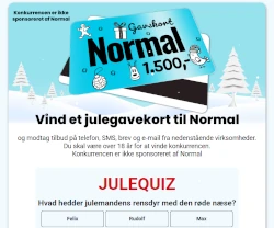 Vind et gavekort til Normal på 1.500 kr