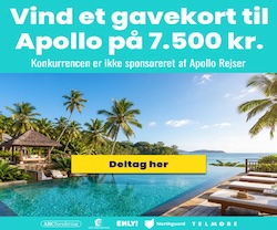 Vind 7.500 kr. til Apollo Rejser
